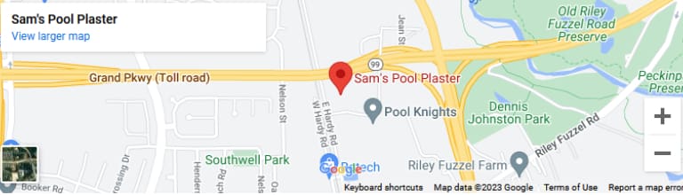 A map of the location of sam 's pool place.